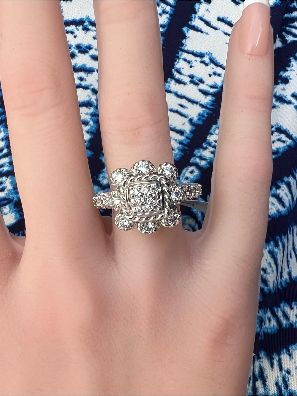 Judith Ripka Sterling Silver Diamonique CZ Ring